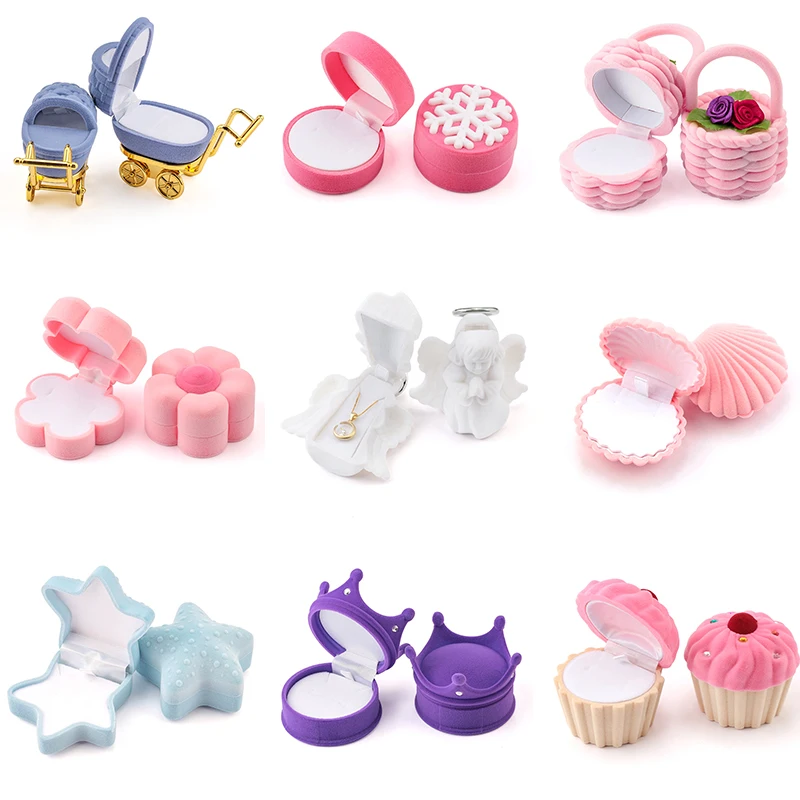 Container Wedding Ring Box For Earrings Necklace Bracelet Display Gift Box Holder 16 Styles