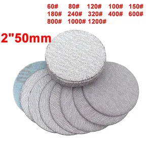 1/5/10/25/50/100/20 0Pcs  Dry Sandpaper Abrasive Sanding Discs 2  50mm 60/80/ 100 / 120# - 1200# Coarse Grits Wood Metal Polishing