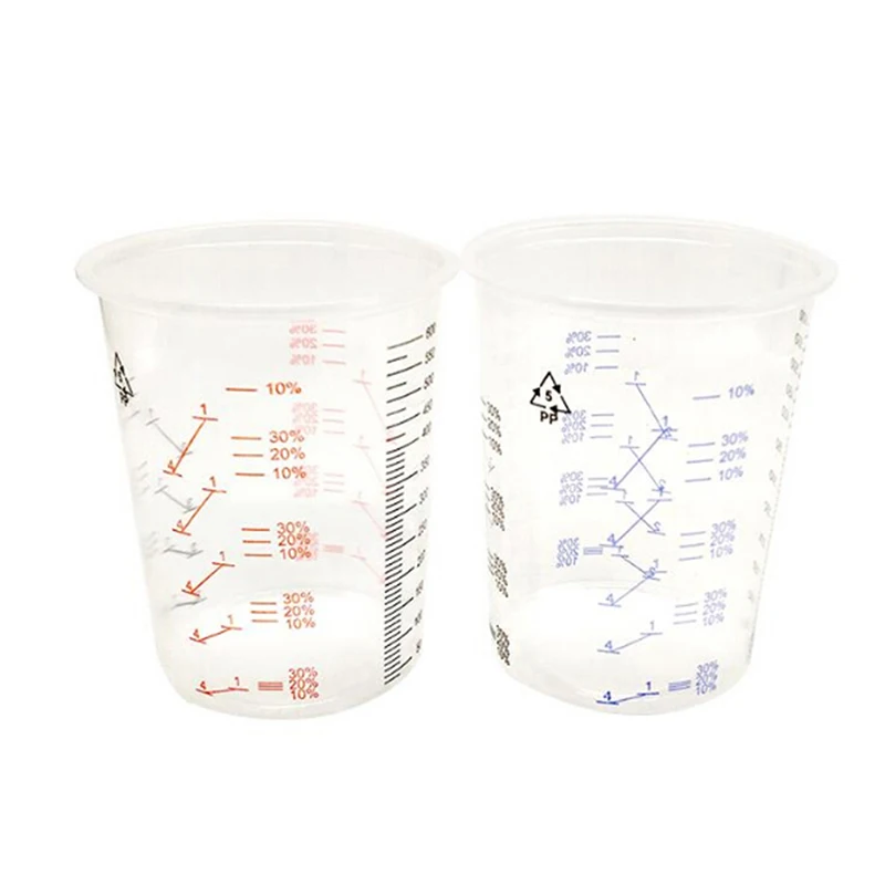 

10pcs Plastic Paint Mixing Cup 600ml Mixing Pot Paint Mixing Calibration Cup For Precise Mixing Of Paint And Liquid