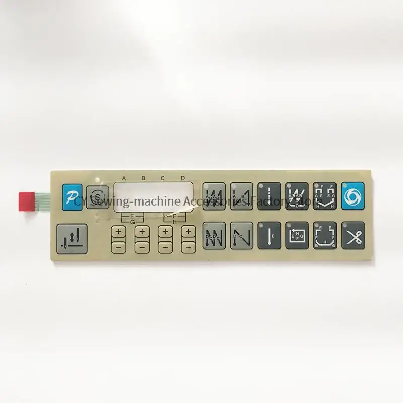 

QIXING QD682 Split Sewing Machine Control Box Operation Panel Sheet Board Membrane Keypad Switch Paper Sticker Industrial Sewing