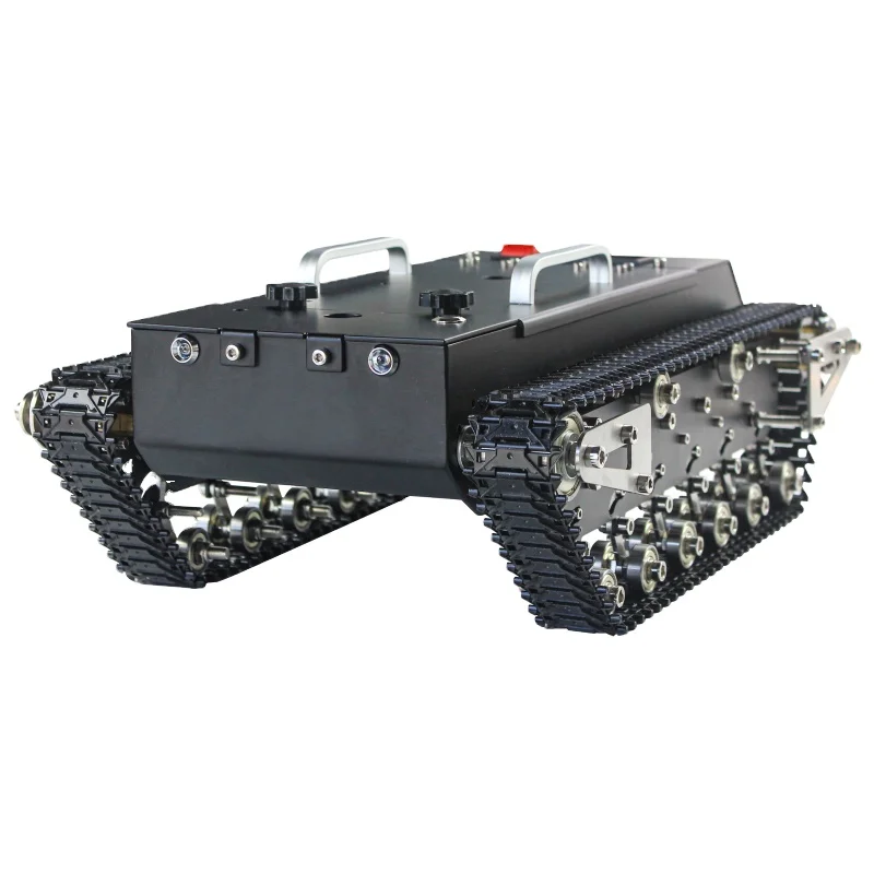 

WT-200s Upgraded RC Tank Chassis Metal Track Tank Load 30KG Shock Absorber (Ready To Use Version)