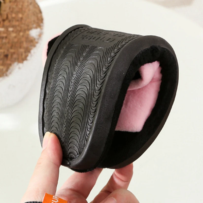 2023 New Fur Slippers Women Autumn Winter Couple Non-slip Home Floor Cotton Ome Ciabatte Donna Slides Shoes Sandals Plus Size