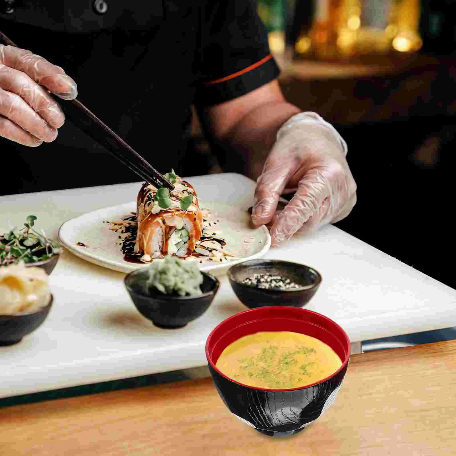 Миска для супа мисо в японском стиле миски лапши меламин азиатский рамэн