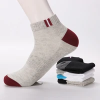 5 pairs mens ankle sports socks classic patchwork mesh breathable cotton men short sock high quality deodorant male sock meias