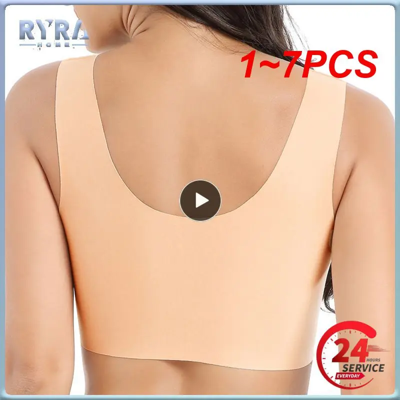 

1 ~ 7 шт., бесшовный кружевной бюстгальтер с вырезами