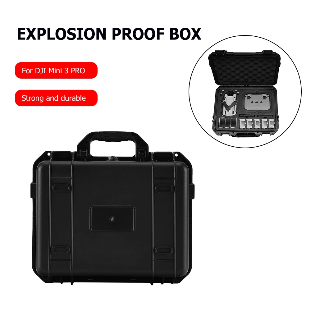 

For DJI Mini 3 Pro RC-N1 Drone Bag Portable Storage Nylon Handbag Waterproof Suitcase Remote Control Box Hard Handle Accessories