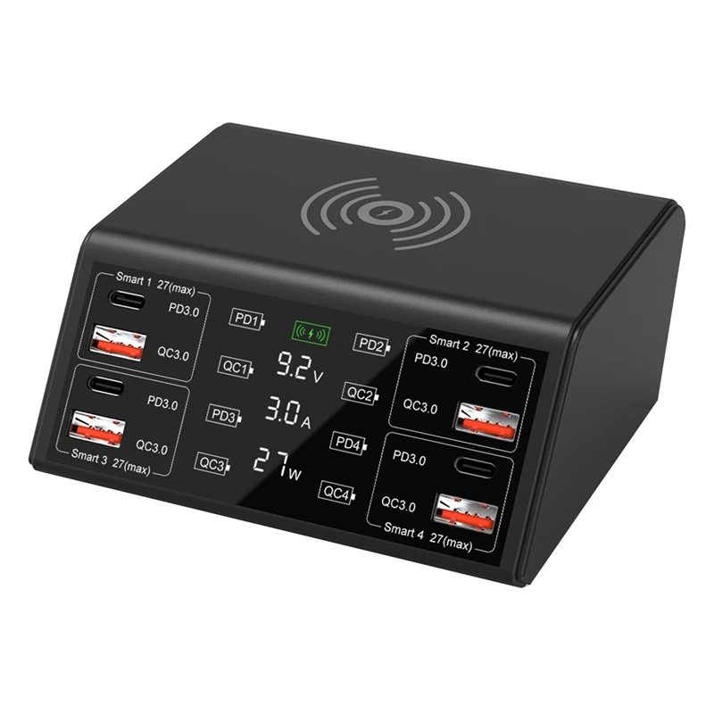 

Зарядное устройство с несколькими USB-портами, 15 Вт, 8 портов