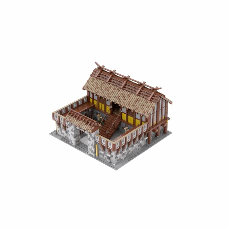 Фото 5736 деталей MOC: Модель казарм Empires Age, конструктор, игрушка для сборки, рождественский подарок, творческая идея, развивающий конструктор, кирпичики для обучения №1