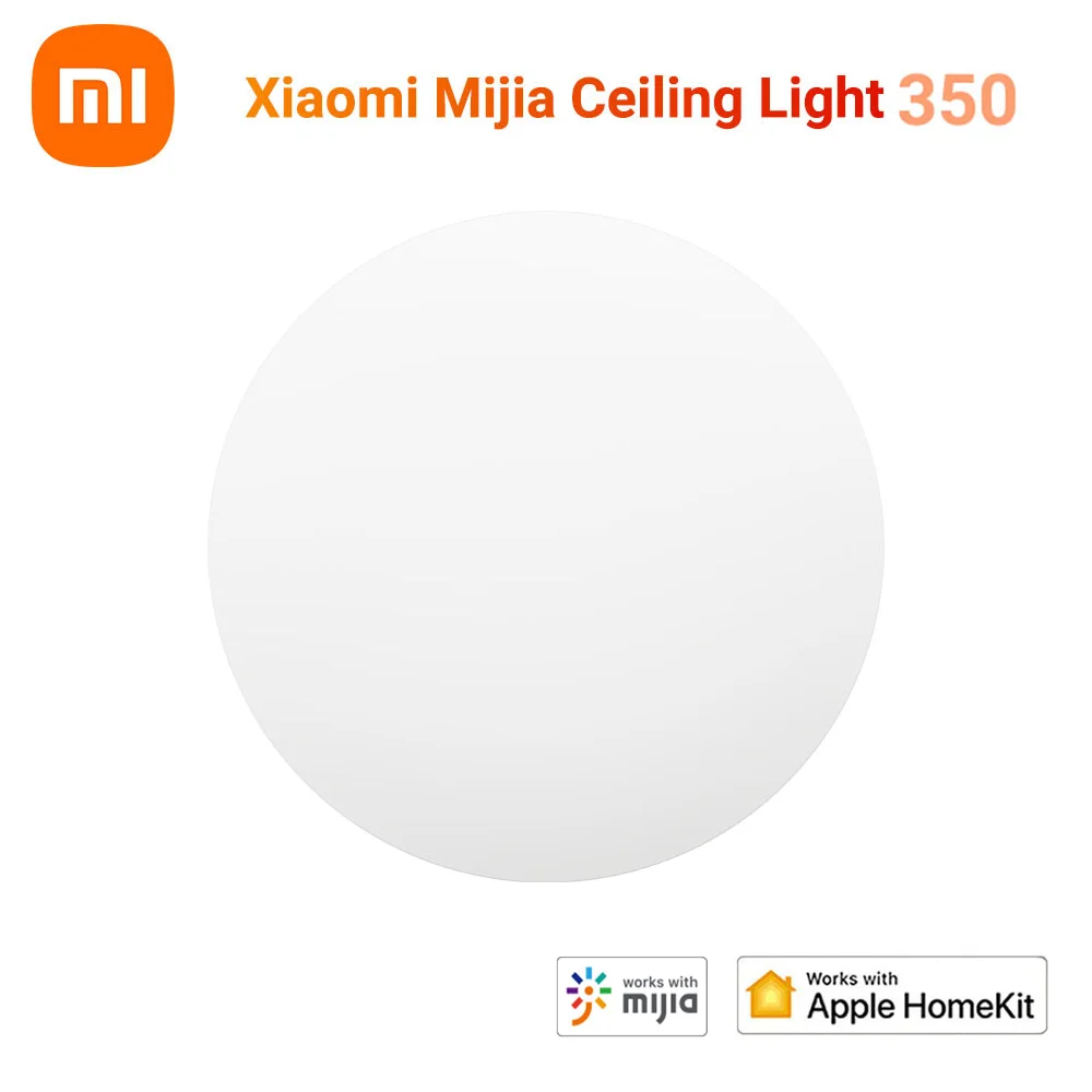 

Светодиодные потолочные светильники Xiaomi Mijia для спальни, регулируемая яркость, цветовая температура, затемняющие светильники Siri с голосовы...