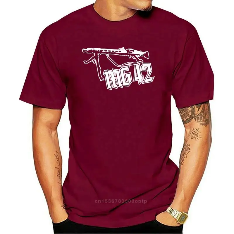 

New Mg 42 Maschinengewehr Waffe Militar Wk 2 Heer - T Shirt 2021 Men T Shirt Fashion O-Neck Tshirt Homme Create T Shirt