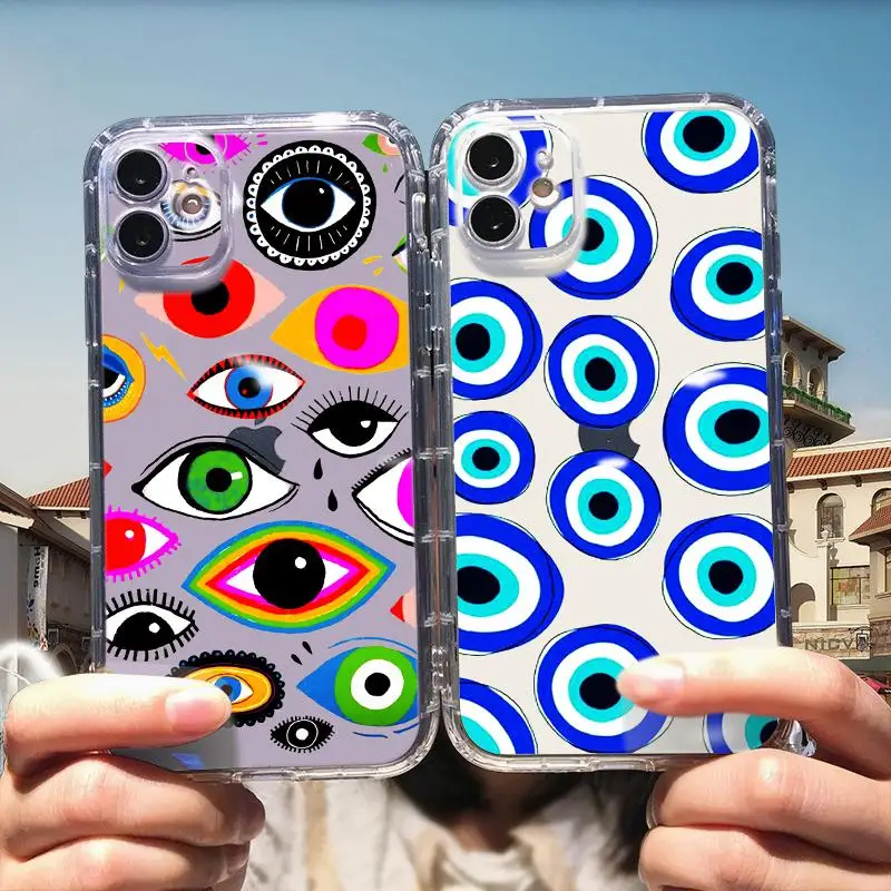 

Прозрачный чехол с странными глазами для iPhone 11 Phone X Xr Xs SE 2020 7P 6 6s 8 Plus 11 12 13 Max Pro Mini 5z23, силиконовый чехол из ТПУ