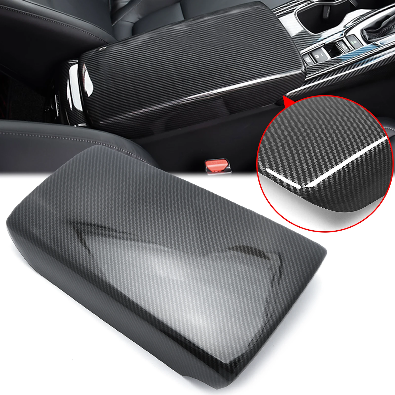 

Отделка панели подлокотника центральной консоли из углеродного волокна для Honda Accord 2018-2021