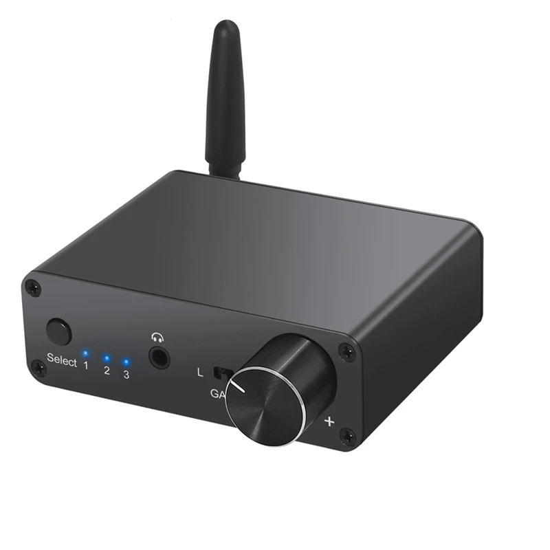 

Bluetooth DAC конвертер 192 кГц цифро-аналоговый преобразователь с усилителем для наушников AAC Встроенный 5,0 приемник