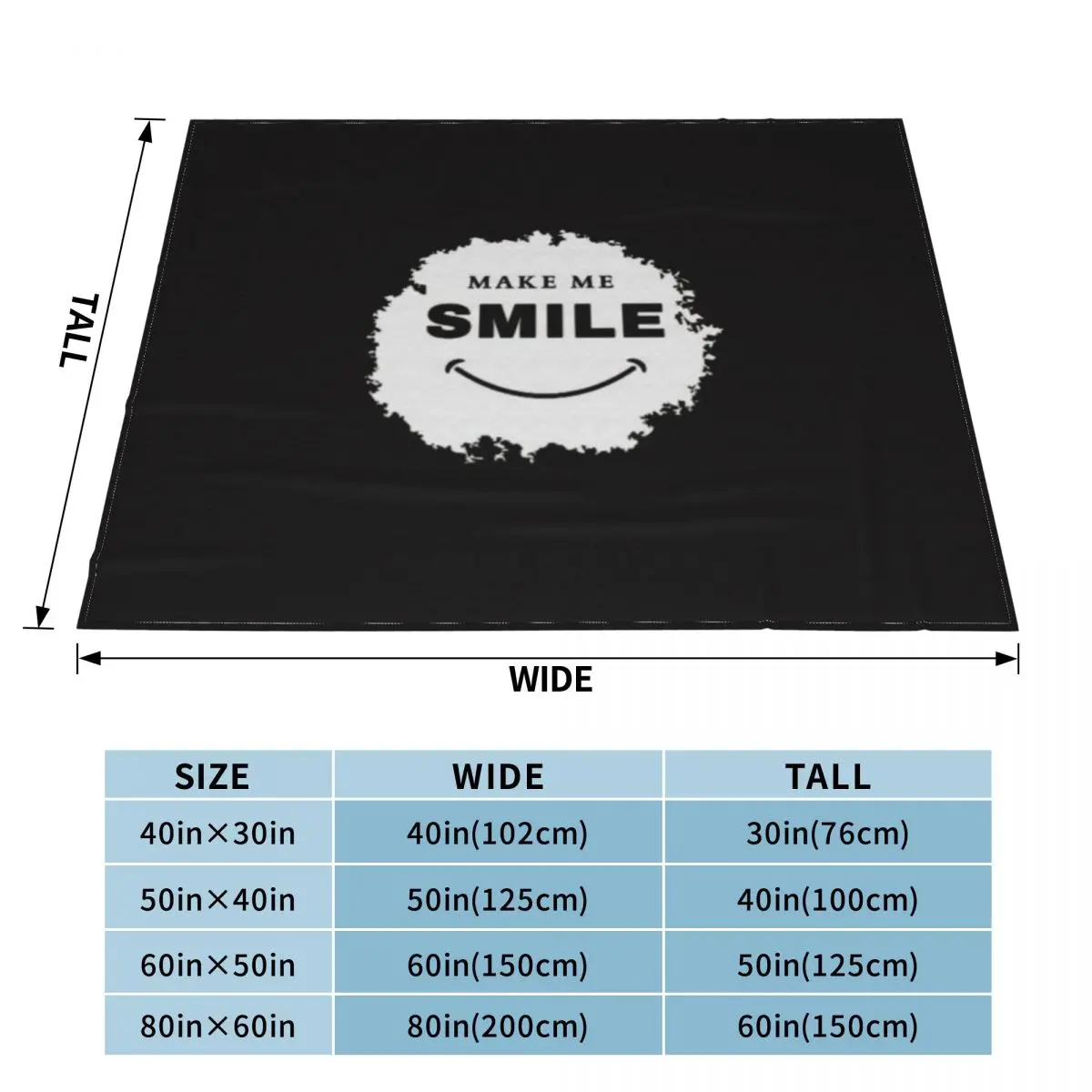 Ультра-мягкое Флисовое одеяло Make Me Smile
