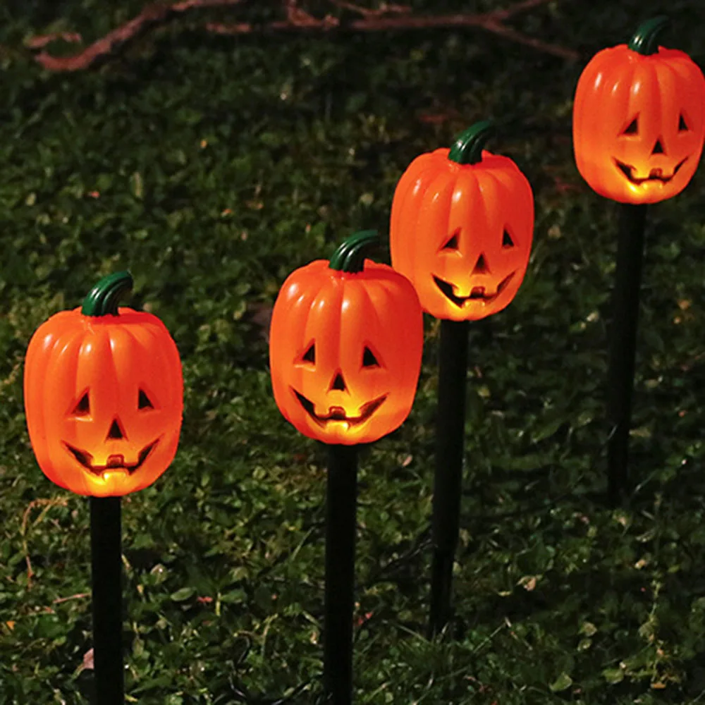 

5PCS Pumpkins/Skull/Ghosts Floor Light For Halloween Stylish Decorative Ground Light For Halloween Party