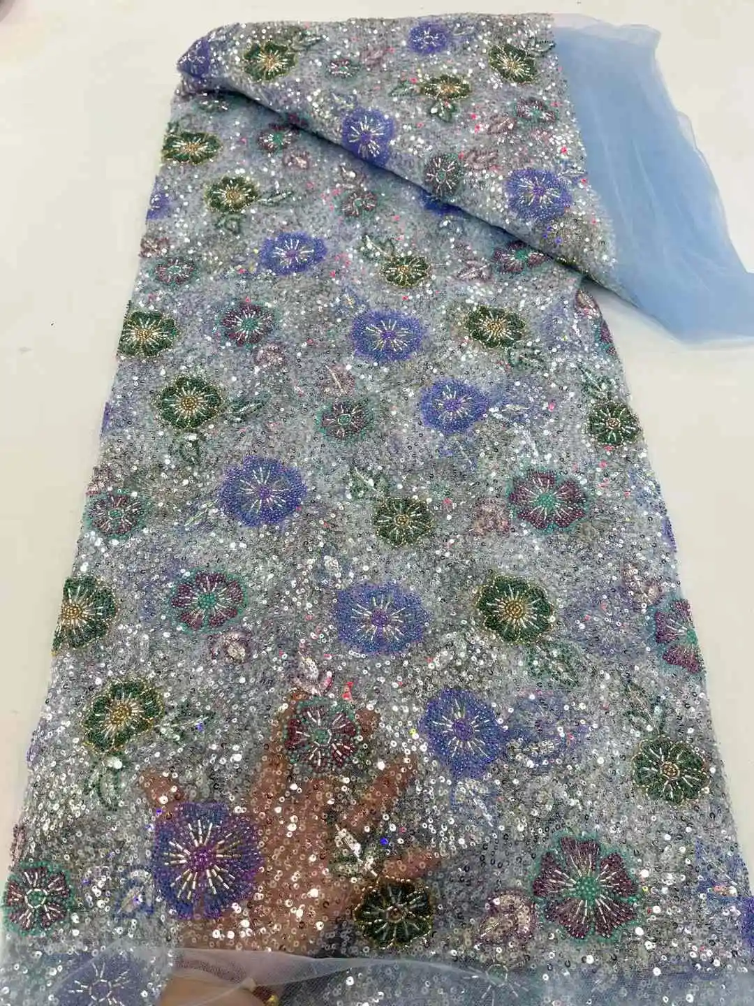 Африканская нигерийская кружевная ткань 5 ярдов высокое качество роскошная