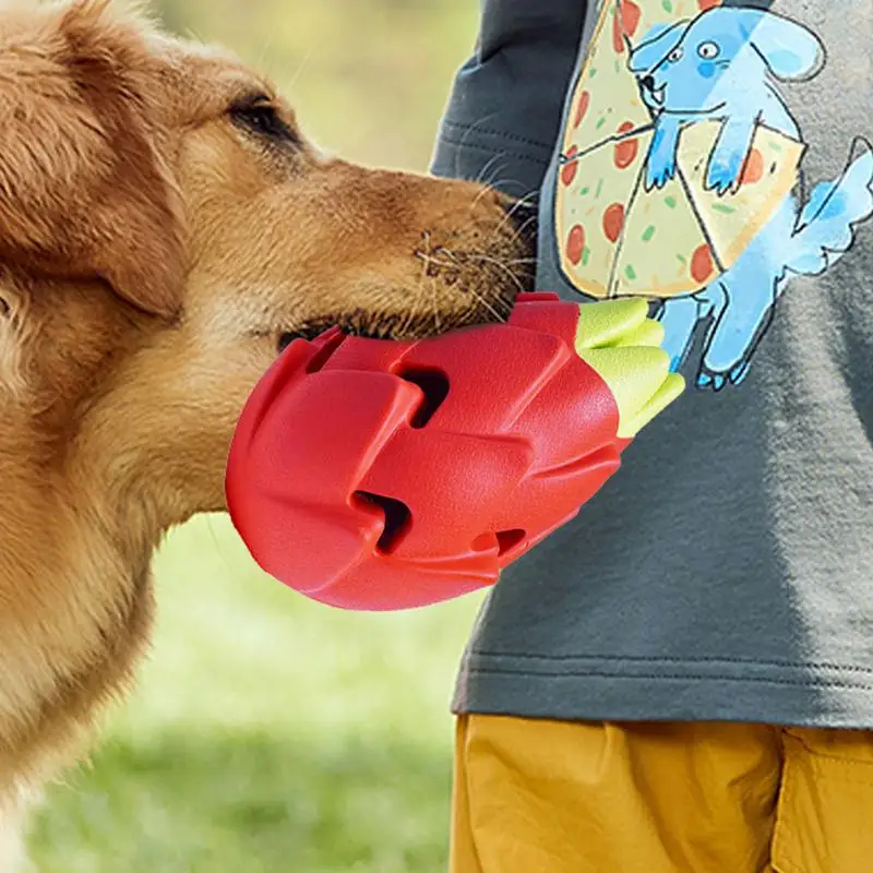 Резиновая игрушка для жевания собак Pitaya медленное питание и лечение Диспенсер