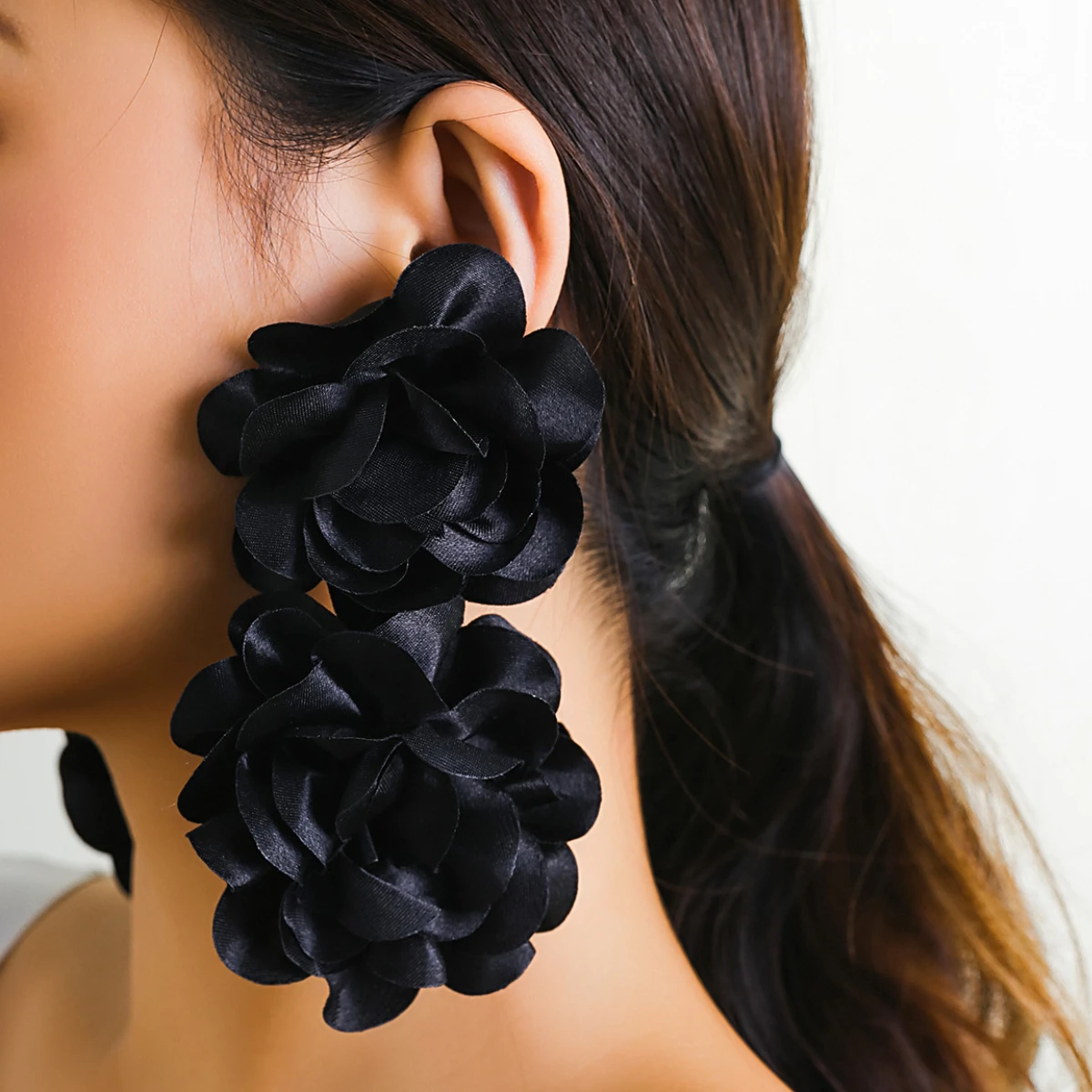 

Bohemia Big Flower Stud Earrings For Women Statement Beach Jewelry Tassel Earring Party Birthday Accessories Bijoux Серьги Gifts