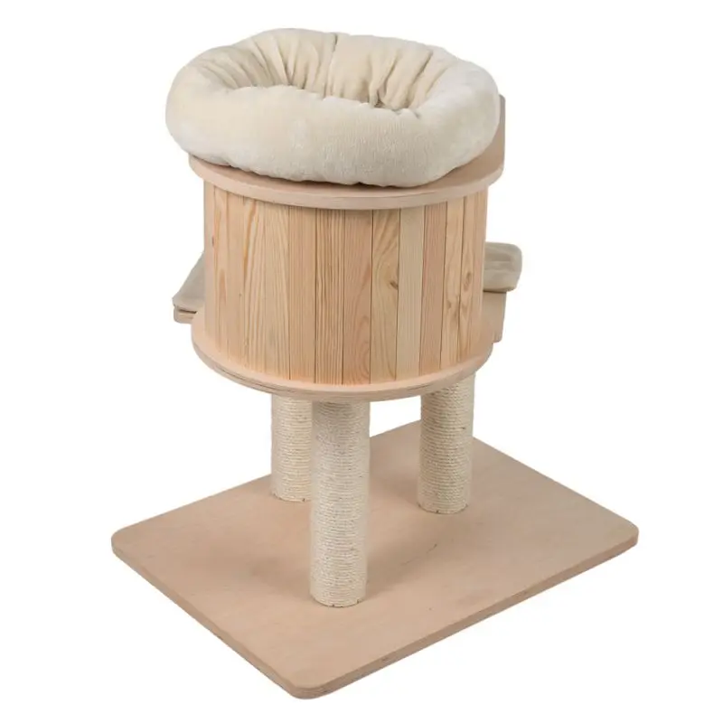 Натуральный рай деревянный домик для кошек и деревьев игрушечная деревянная