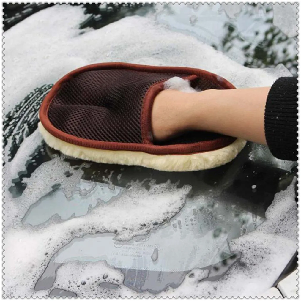 2021 Car Styling Wool Soft Wash Cleaning Glove Accessories for TOYOTA-COROLLA Saloon E15 ALTIS COROLLA COROLLAQUEST