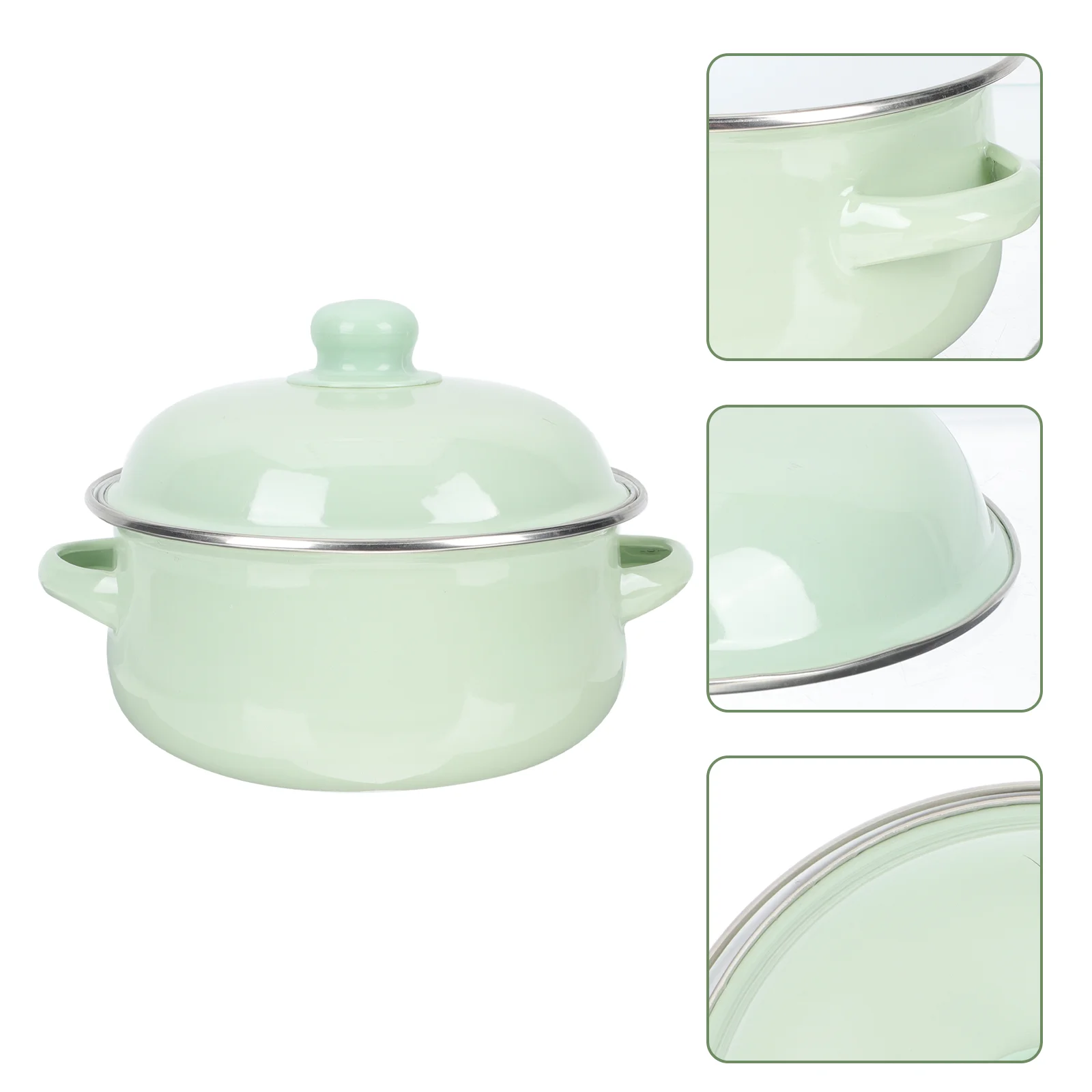 

Pot Pan Soup Hot Enamel Cooking Stew Casserole Bowl Braiser Clay Oven Sukiyaki Cookware Pots Lid Enameled Covered Shabu Skillet