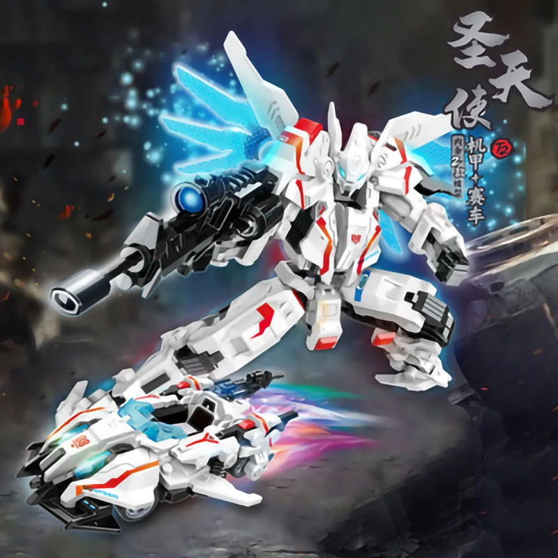 

Assembling Building Block Sun Wukong Mobile Robot Racing Car Classic Set Adult Display Collect Model Children Puzzle Souvenir