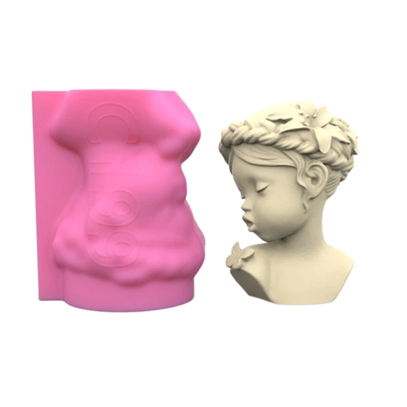 

Butterflies Girl Resin Mold Dragon Epoxy Casting Mold for Soap Candle Home Decor