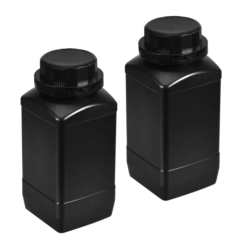 

2pcs Wide Mouth Leakproof 1000ml Plastic Reagent Containers Reagent Bottle Sample Sealing Bottle