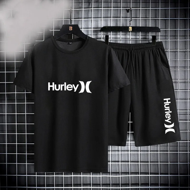 

Костюм из футболки и шортов для мужчин и женщин, Модный хлопковый спортивный костюм для бега, Новинка лета 2022