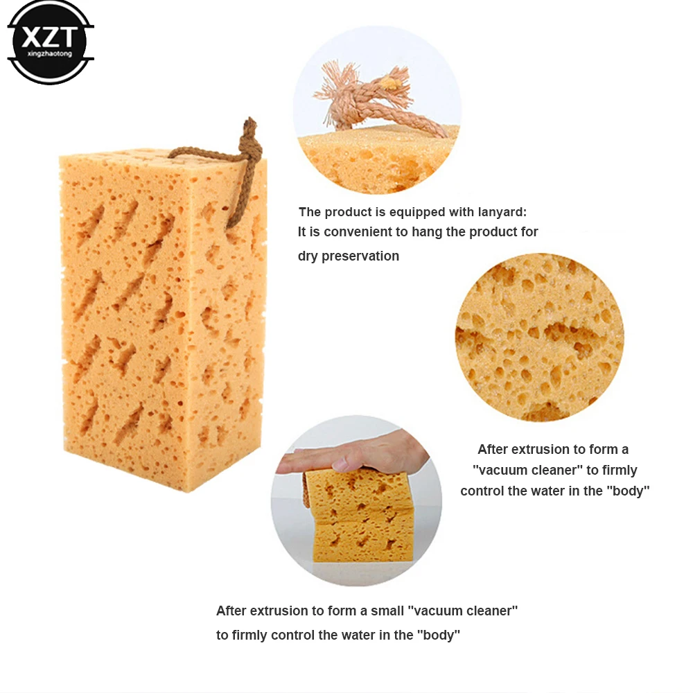 

16.5*10*9cm Car Wash Sponge Block Car Motorcycle Cleaning Supplies Large Size Honeycomb Sponge Brush Dusting Car Cleaning Tool