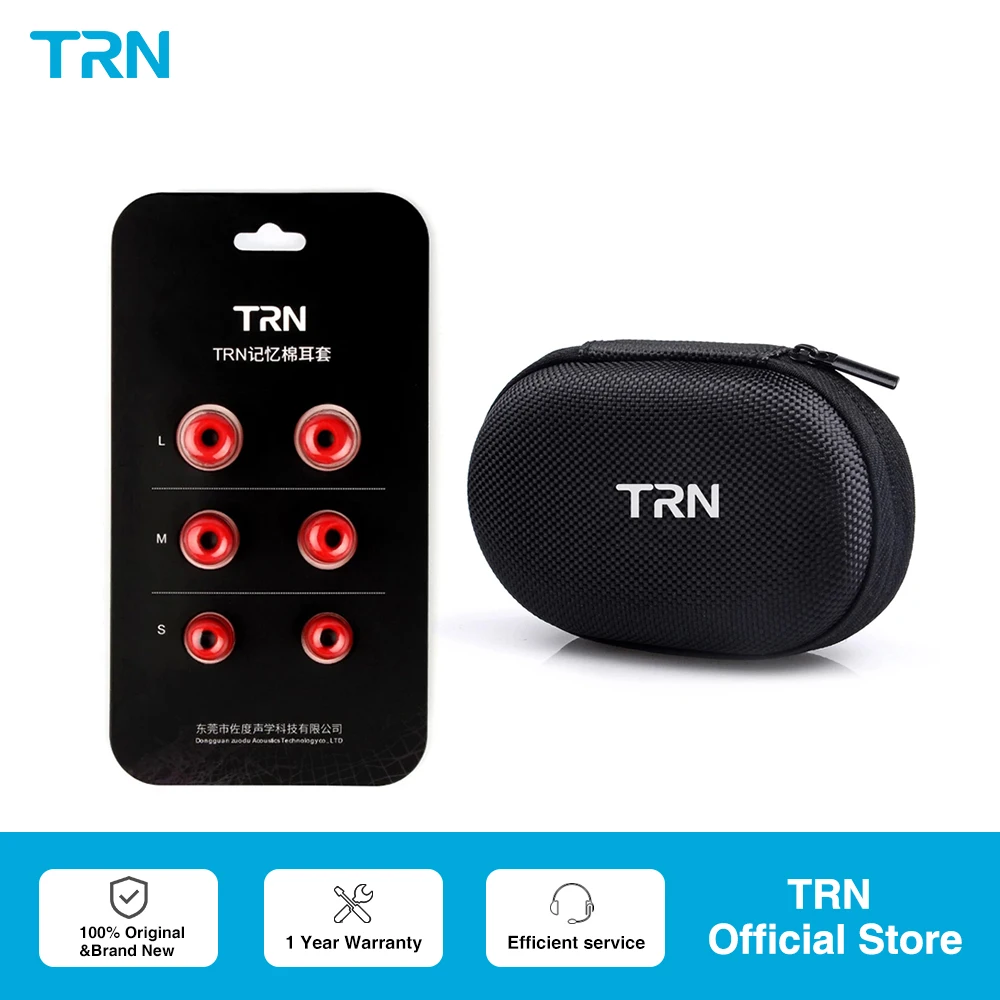 

TRN 3 Pairs(6pcs) L M S In Ear Memory Foam Tips Earbuds Earphone/Ear Sleeve/Ear Tip/Earbuds For Case MT1 MT3 MT4
