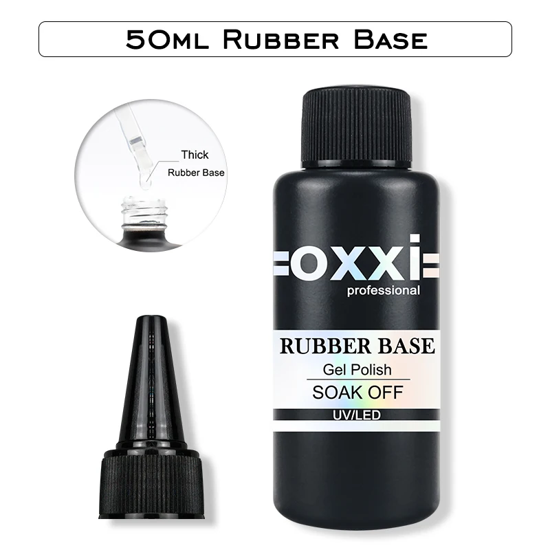 OXXI Thick Rubber Base and No Wipe Top Gel Nail Polish Latest 50ml Nail Art Top Coat y Base Coat Gellac Semipermanent uv Varnish
