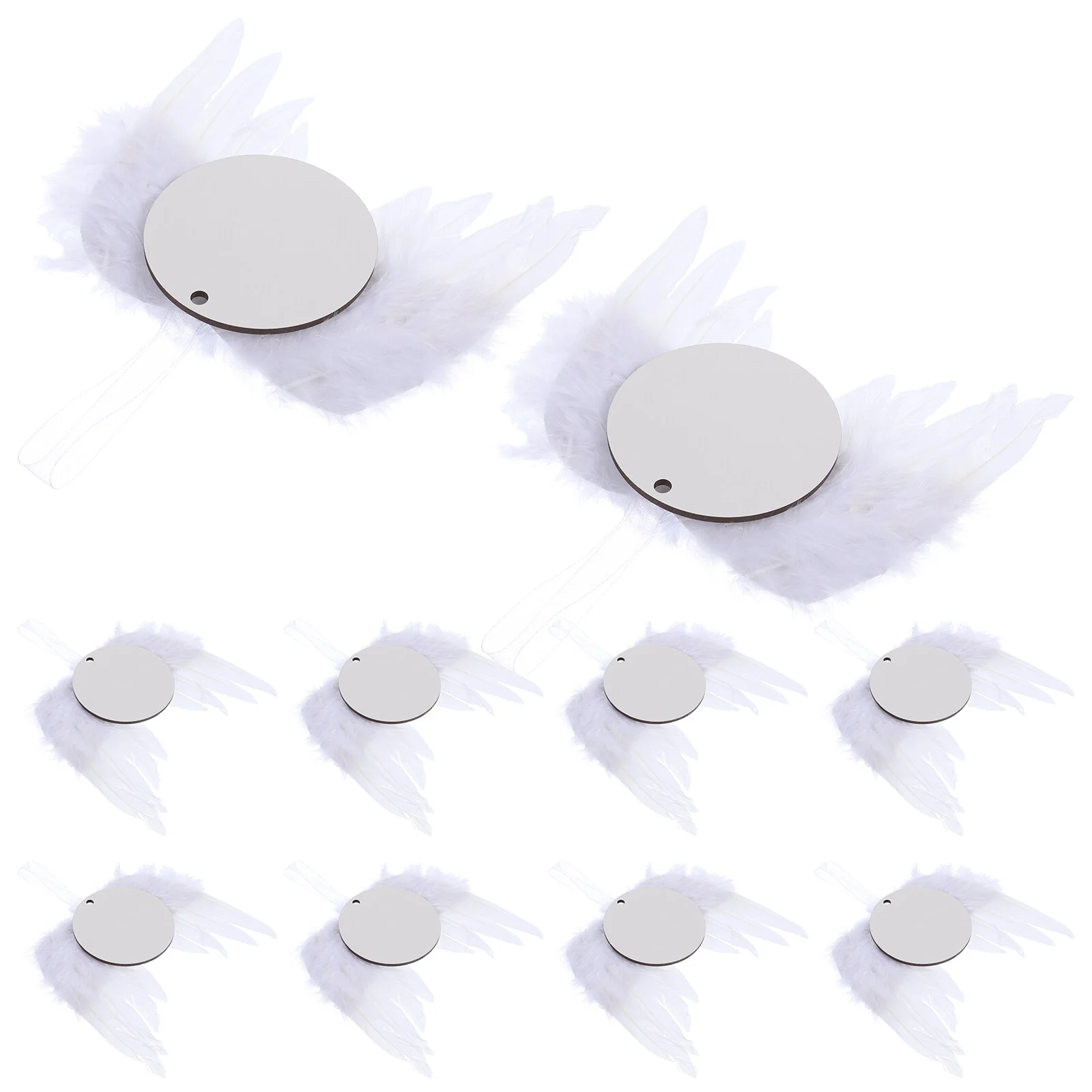 

Christmas Tree Pendant Hanging Wing Ornament Angels Wings Pendants Plume