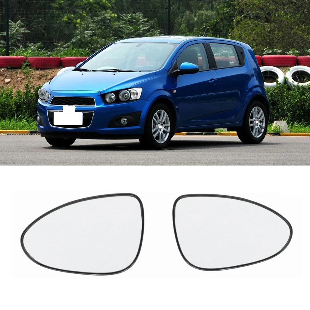Внешнее боковое зеркало заднего вида CAPQX для Chevrolet AVEO 2011 2012 2013 2014 стекло белая