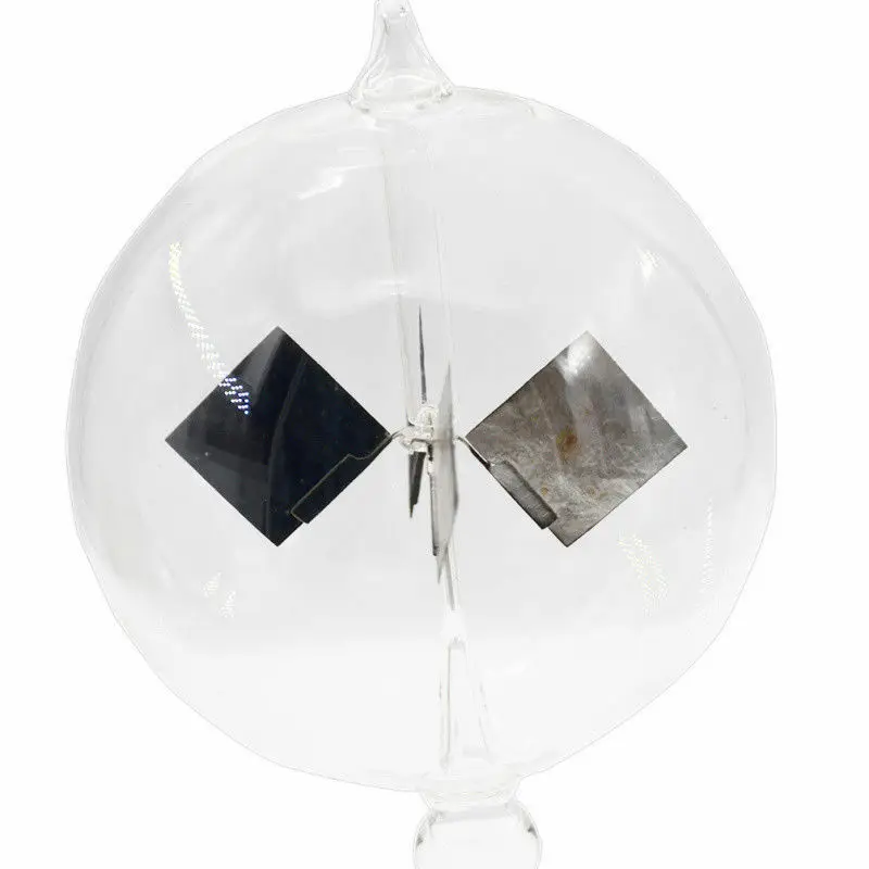 Прозрачный радиометр на солнечной энергии фотомагнитола вращающаяся лопатка