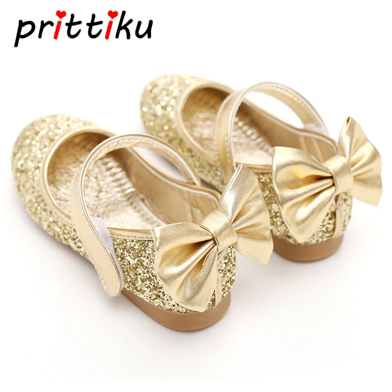 

Baby Toddler Girls Gold Silver Glitter Sparkle Party Ballerina Flats Little Kid Sequin Bling Mary Jane Show Princess Dress Shoes