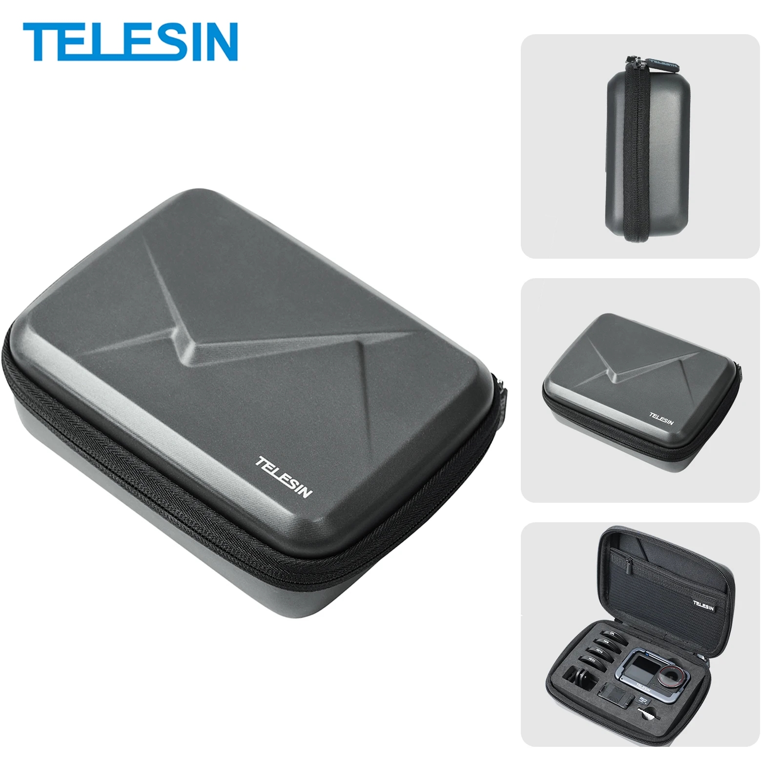 TELESIN водонепроницаемый регулируемый чехол для переноски защитная сумка коробка