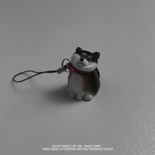 재미 있은 차이 개 키 체인 펜던트 크리 에이 티브 풍경 인형 액세서리 휴대 전화 매는 밧줄 재미 있은 키 체인 모바일 매력 선물
