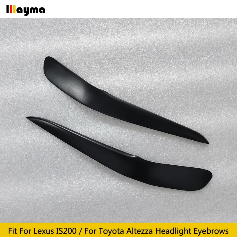 Фото Углеродное волокно, чехлы для фар, для Lexus IS200 1999- 2004, для Toyota Altezza, стекловолокно, Праймер, передняя лампа, наклейка для бровей №3