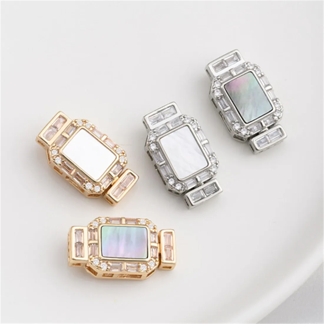 Натуральная белая раковина-бабочка черная раковина прямоугольная пряжка с