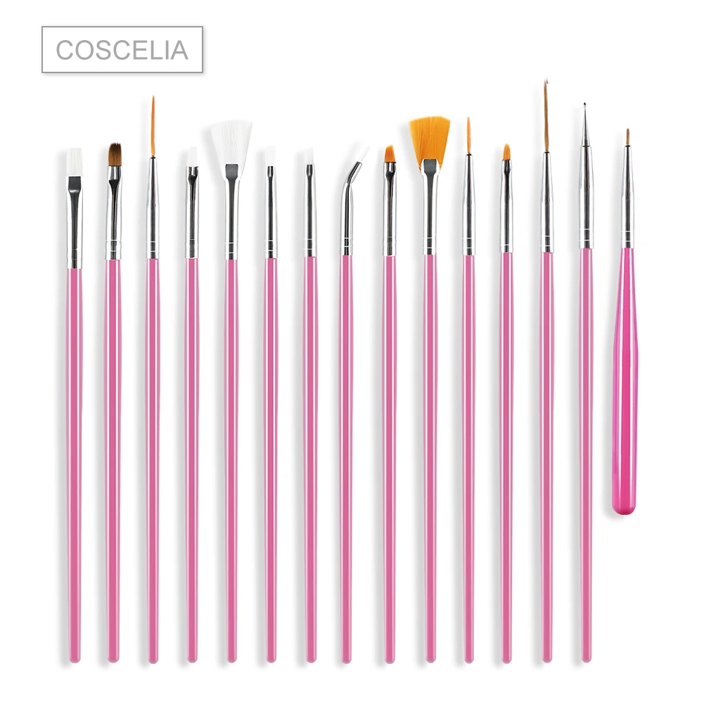 

Nail Brush for Nail Art Design Line Drawing Pen UV Acrylic Brushes Painting Tools Set