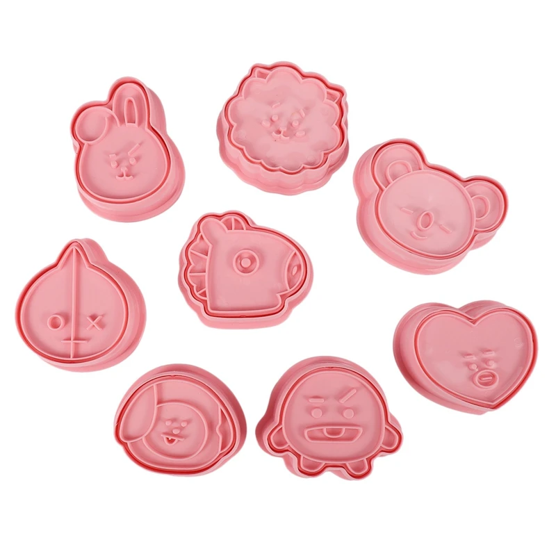 

8Pcs / Set Cartoon 3D Cookie Cutter Cookie Mould Baking Mould Cake Party Decoration Tool Cookie Cutter Mould