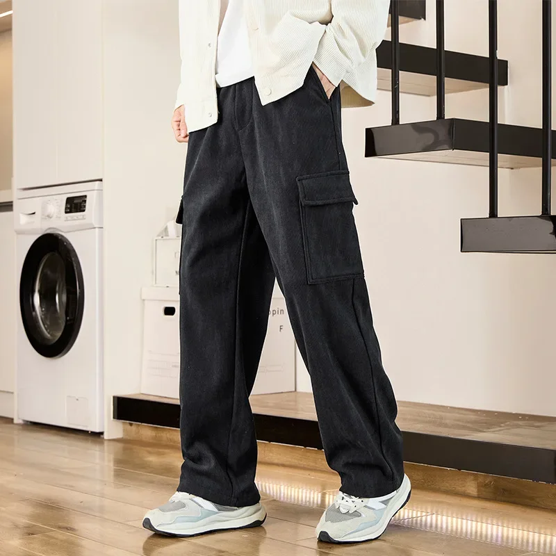 2024 новые японские винтажные мужские модные повседневные брюки свободного кроя