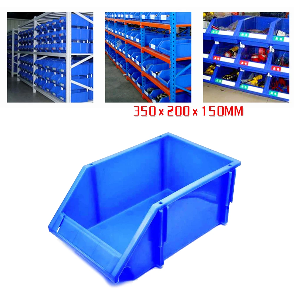 

1pc Garage Rack Screw Tool Storage Box Workshop Organizer Thickened Combined Part 350*200*150MM 80℃ Temperature Resistance