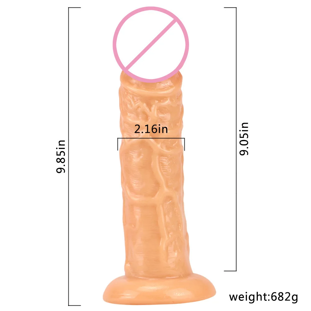 Реалистичный фаллоимитатор с имитацией фаллоса Consolador Mujer сексуальная присоска