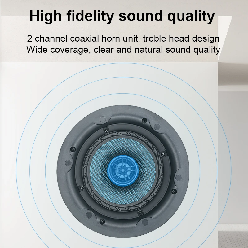 Ovatop Оптовая продажа Коаксиальный динамик 5 25-дюймовый потолочный 8 Ом с без оправы