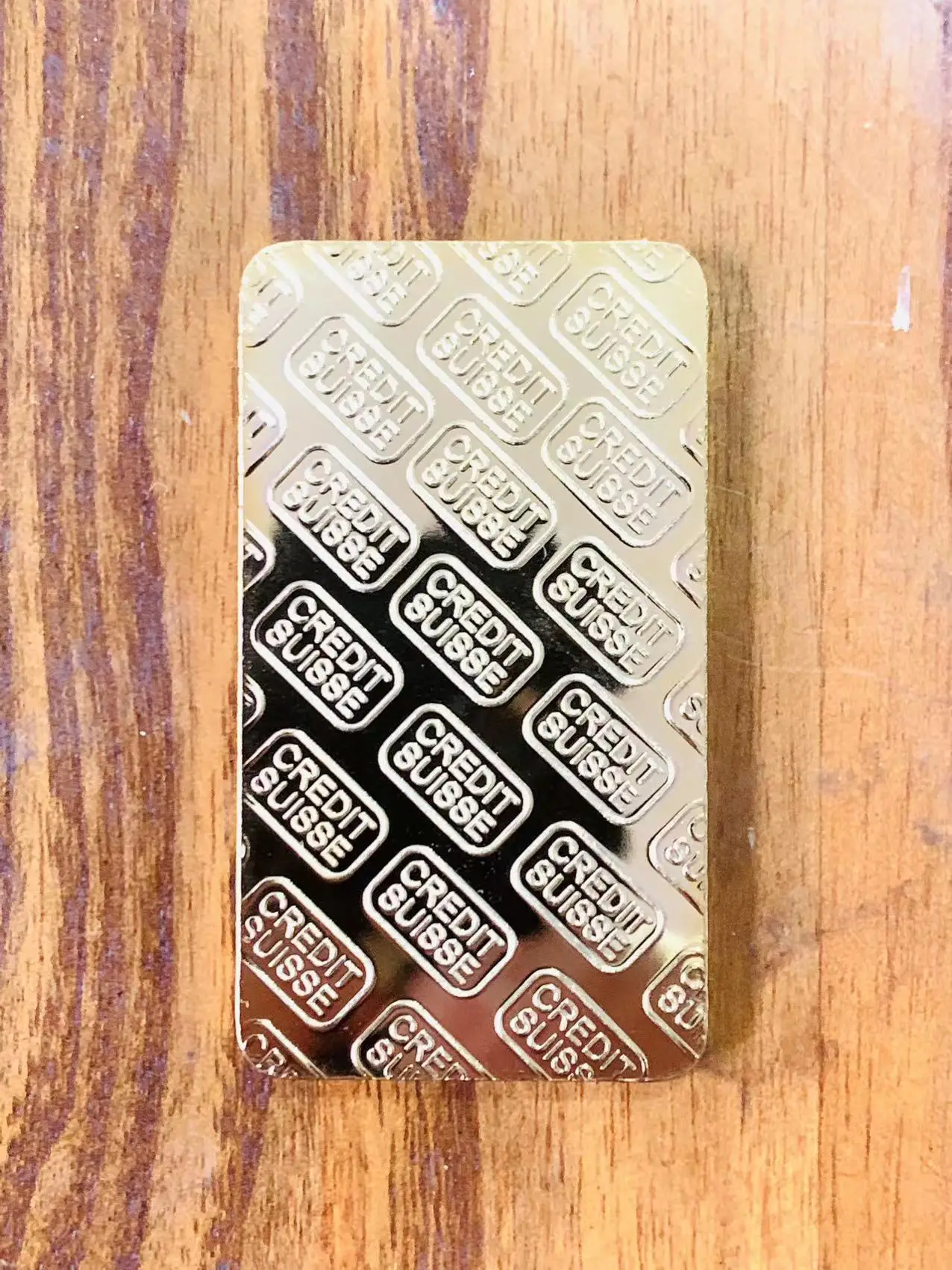 Пользовательский 24k чистый позолоченный лазерный серийный номер 50 мм