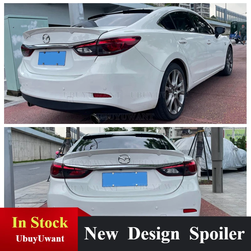 

For Mazda 6 Atenza Spoiler2014-2021 High Quality ABS Material Car Rear Wing Primer Color Rear Spoiler For Mazda 6 Atenza Spoiler