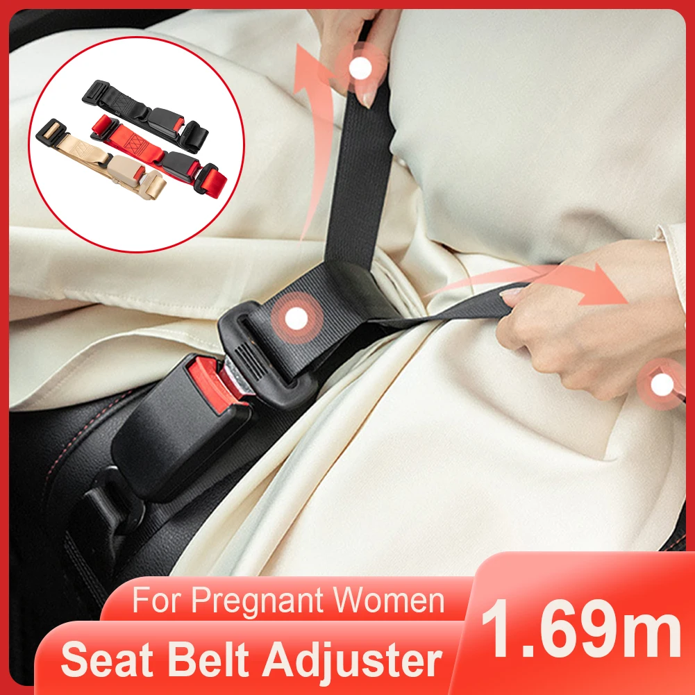 

Universal Pregnant Car Seat Belt Adjustable Comfort And Safety Pregnancy Seat Belt 1.6m Inteiror Safety Accessories For Moms