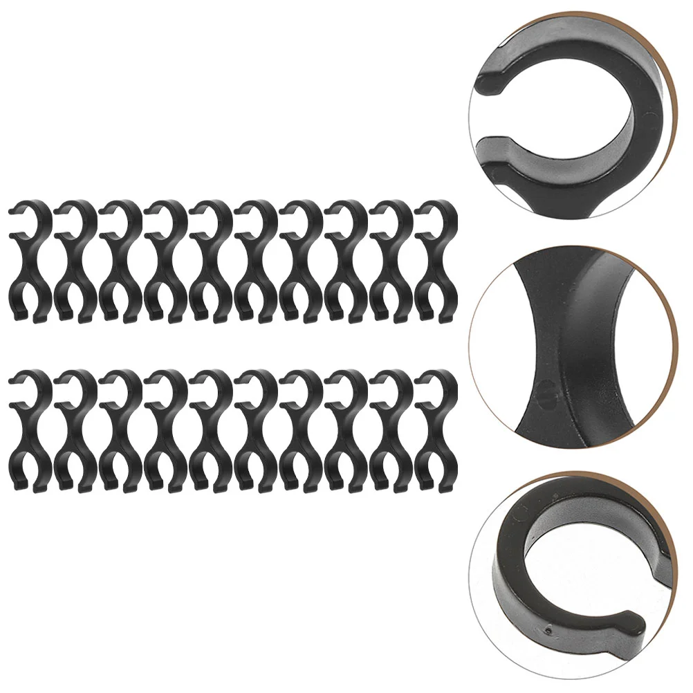 20 шт. карабин альпеншток аксессуары пластиковые зажимы для трости панель забора